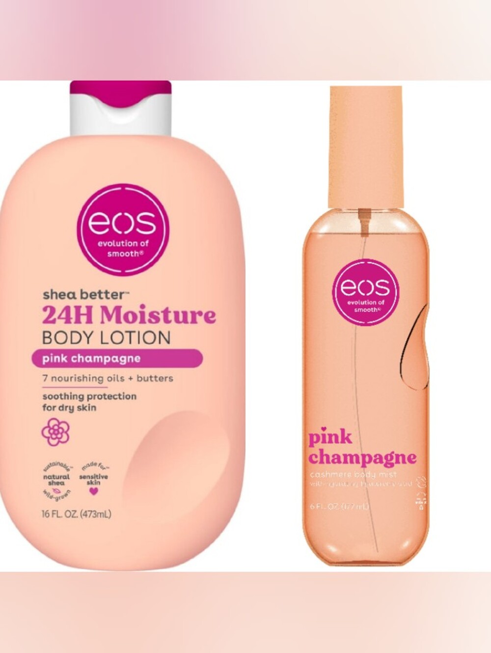 eos Pink Champagne Body Lotion & Cashmere Mist